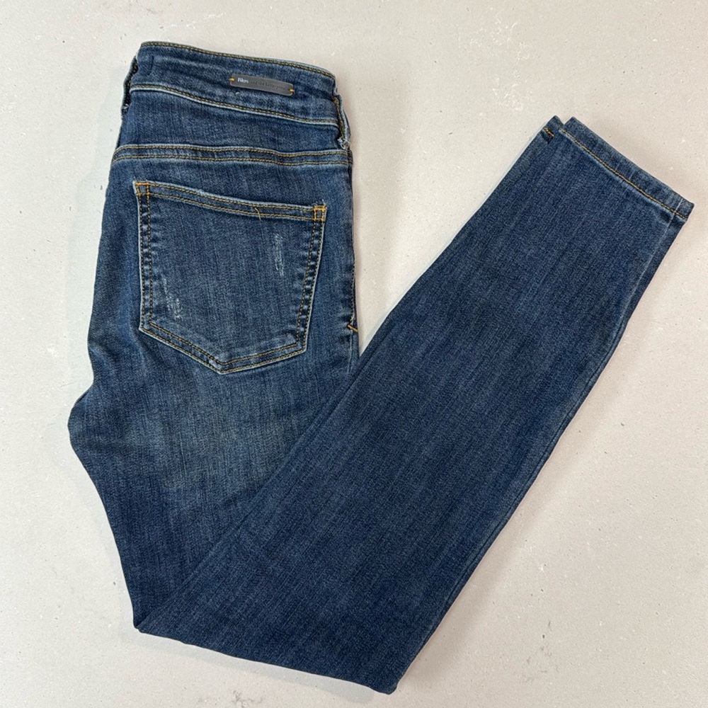 Pilcro and The Letterpress Anthropologie High-Rise Denim Leggings 25